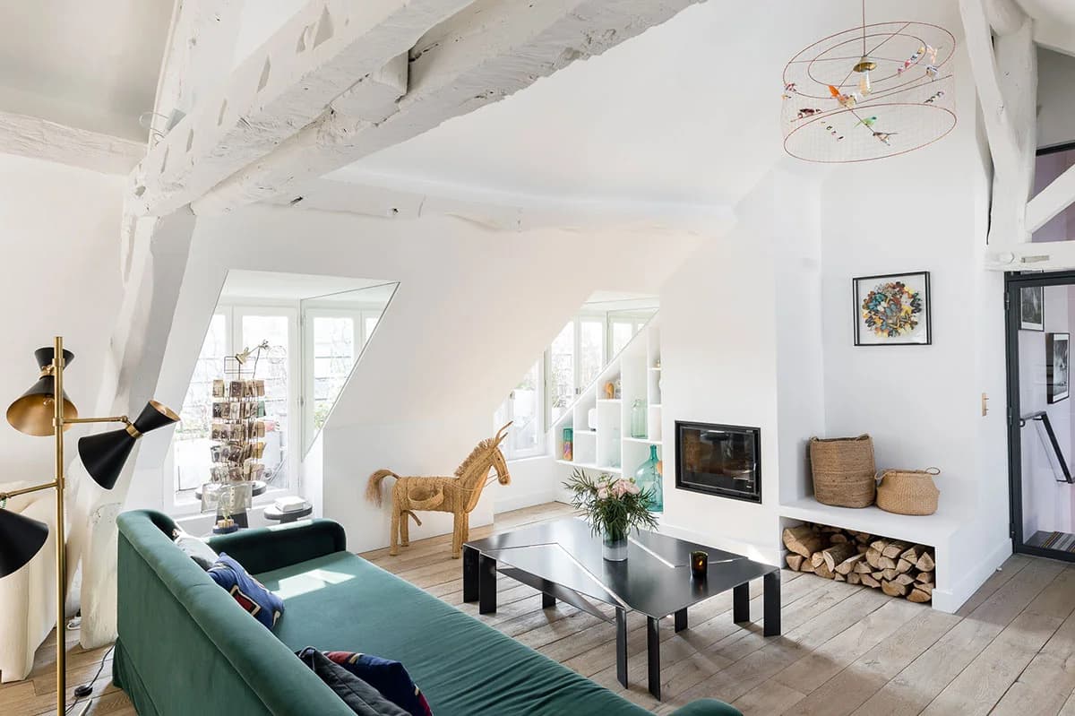 Duplex rénové par Co'Building dans le quartier des Tuileries