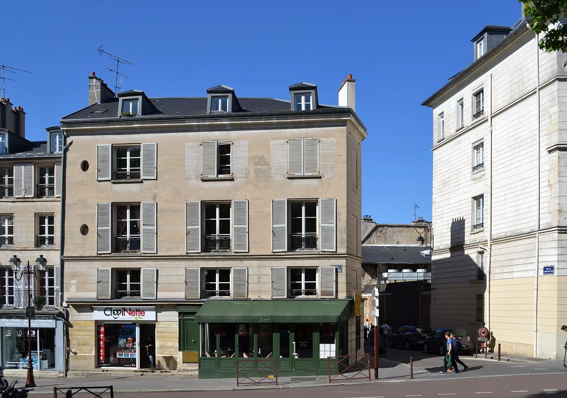 Immeuble ancien rue de la Paroisse, quartier Notre-Dame à Versailles